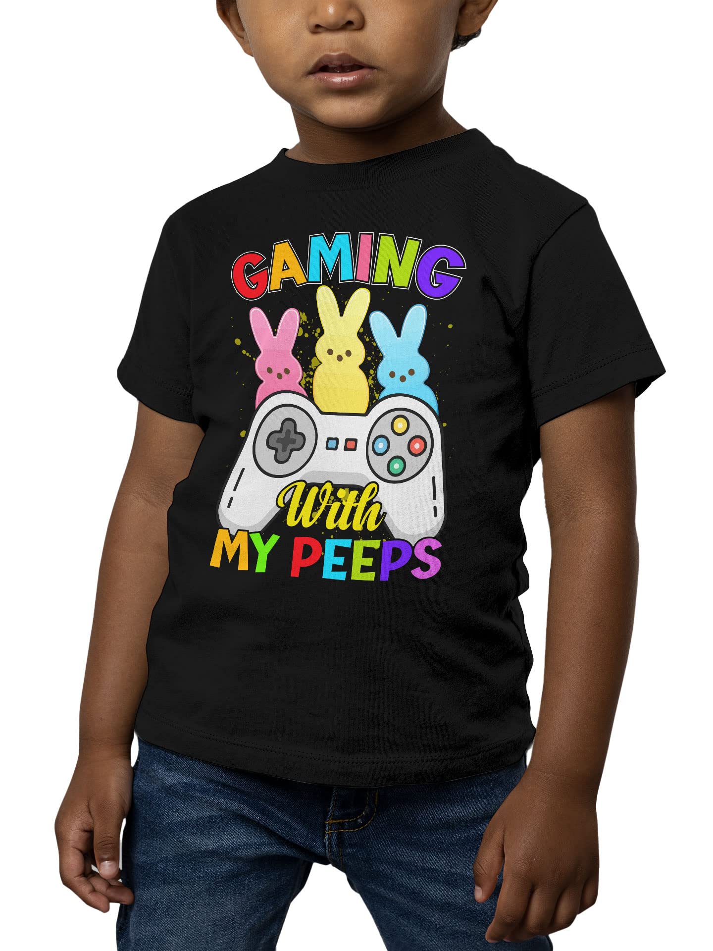 Fun Easter Gaming T-Shirt for Kids & Youth - Cute Peeps Design for Holiday Parties & Family Gatherings