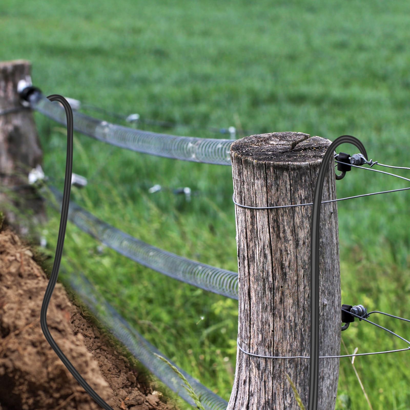 **Kanayu 16 Gauge Double Insulated Underground Electric Fence Wire - 100 Ft Spooled on Plastic Reel - Heavy Duty Electric Fencing for Livestock, Pets & Farm Security**
