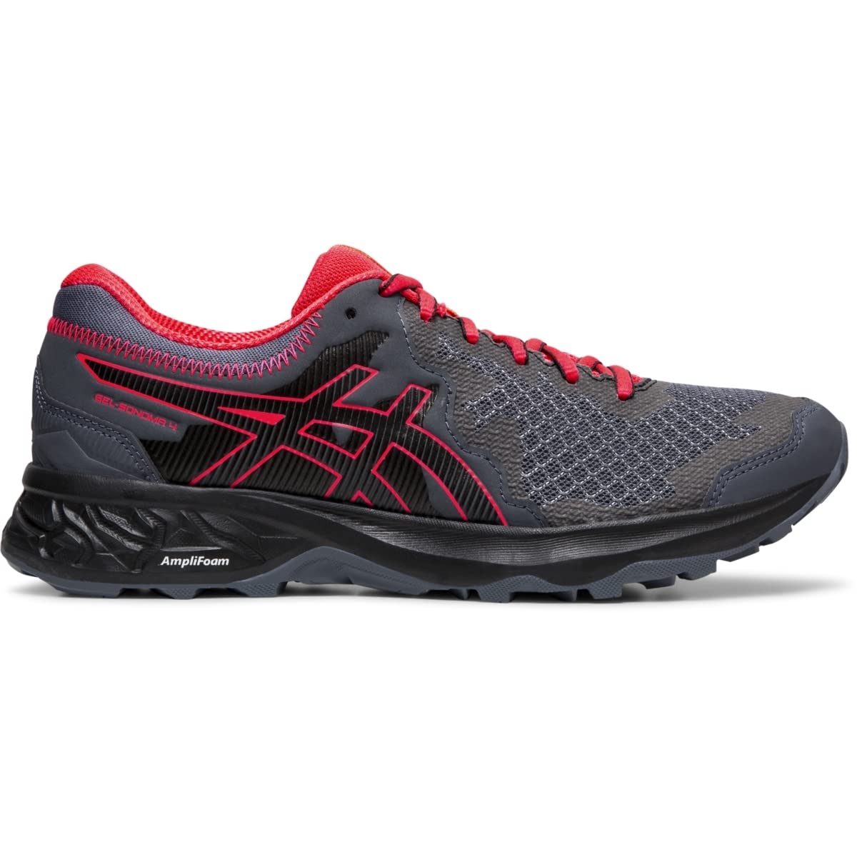 ASICS Women's Gel-Sonoma 4 Trail Running Shoes - Lightweight & Cushioned for Hiking, Jogging & Outdoor Adventures - Size 6 - Carrier Grey/Black