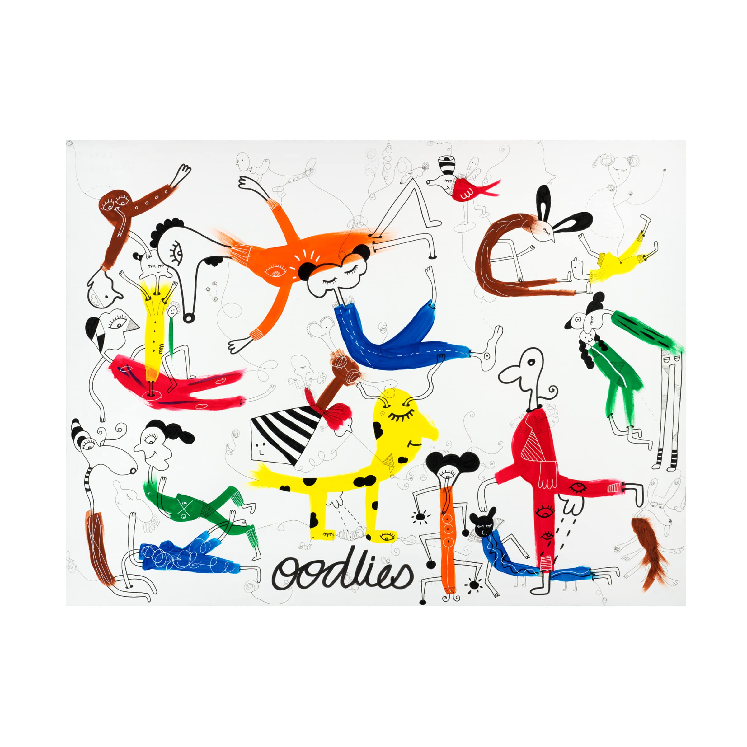 Trademark Fine Art 'I Know I'm Dreaming' Canvas Wall Art by Oodlies - Modern Abstract Painting for Living Room, Bedroom & Office Decor