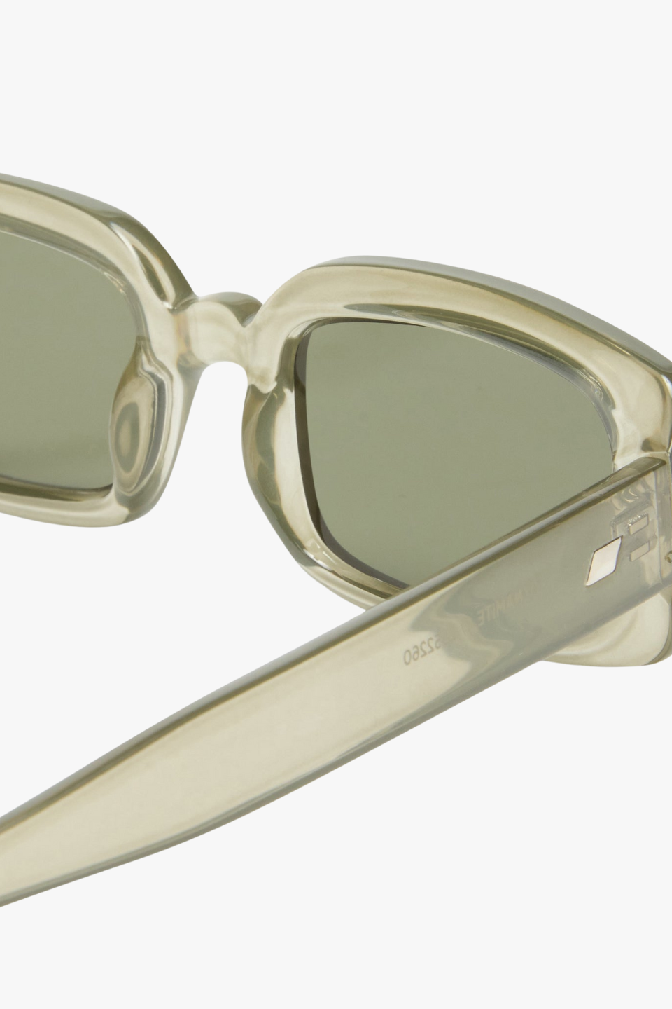 Dynamite Eucalyptus Rectangle Khaki Mono Lens Sunglasses for Women - UV Protection Fashion Shades for Beach, Driving & Outdoor Activities