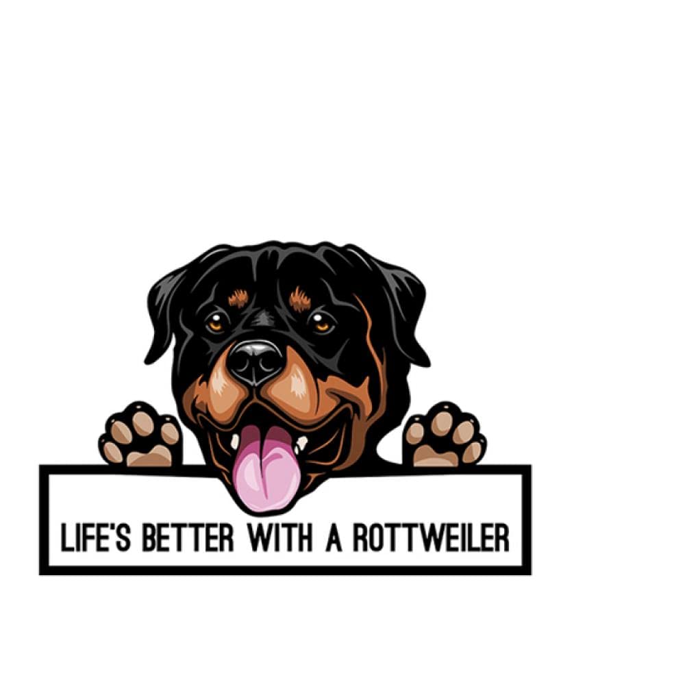 Funny Cartoon Dog Car Stickers - 18X23Cm Lovely Pet Puppy Decals for Car Body & Window - Auto Decoration Accessories for Cars, Trucks & SUVs - Perfect for Personalizing Your Vehicle & Showing Pet Love