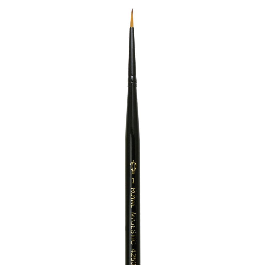 ROYAL BRUSH Majestic Round #6 Paint Brush - Professional Artist Brush for Oil, Acrylic & Watercolor Painting - Perfect for Canvas, Wood & DIY Art Projects (R4250-6)