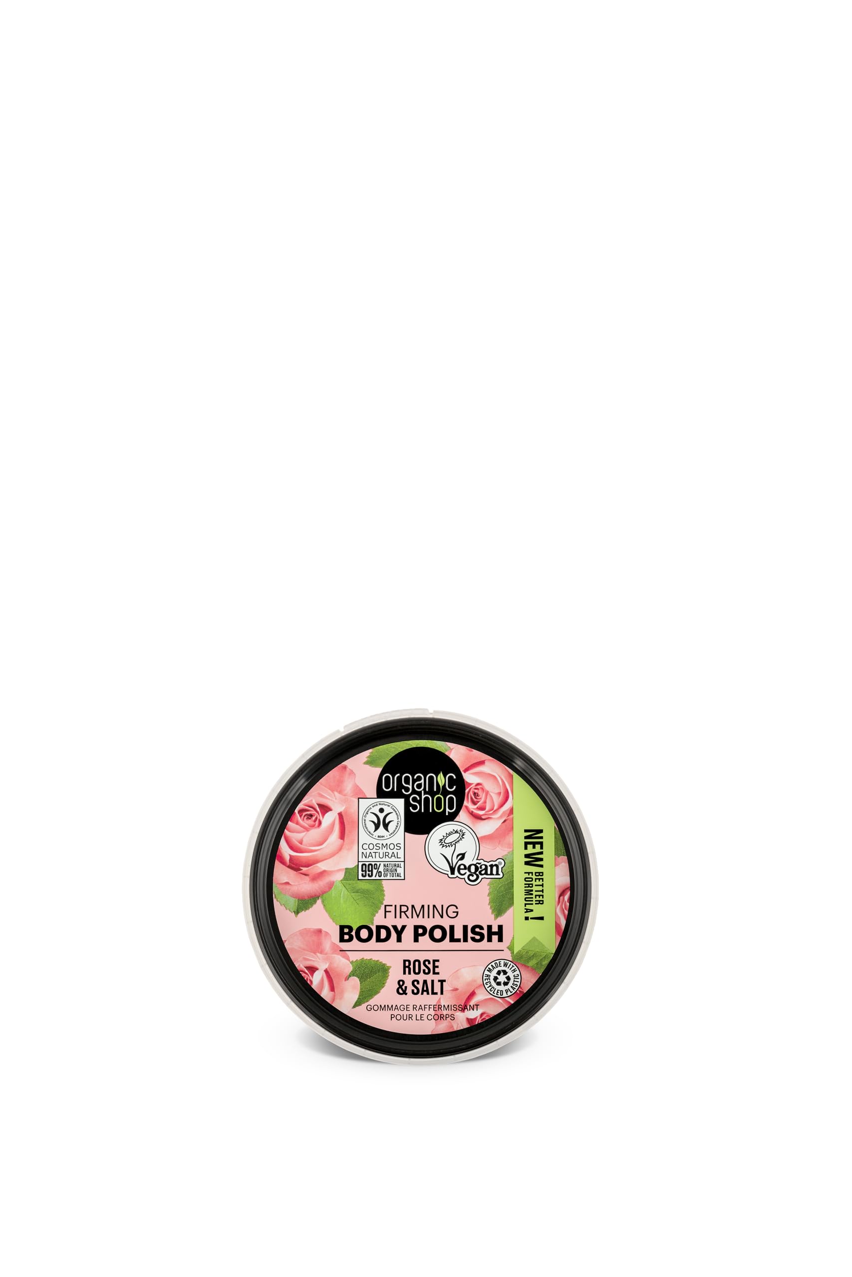 Natural Rose & Salt Body Polish Scrub - 250ml Exfoliating & Moisturizing for Smooth Skin - Perfect for Spa, Shower & Self-Care Routine