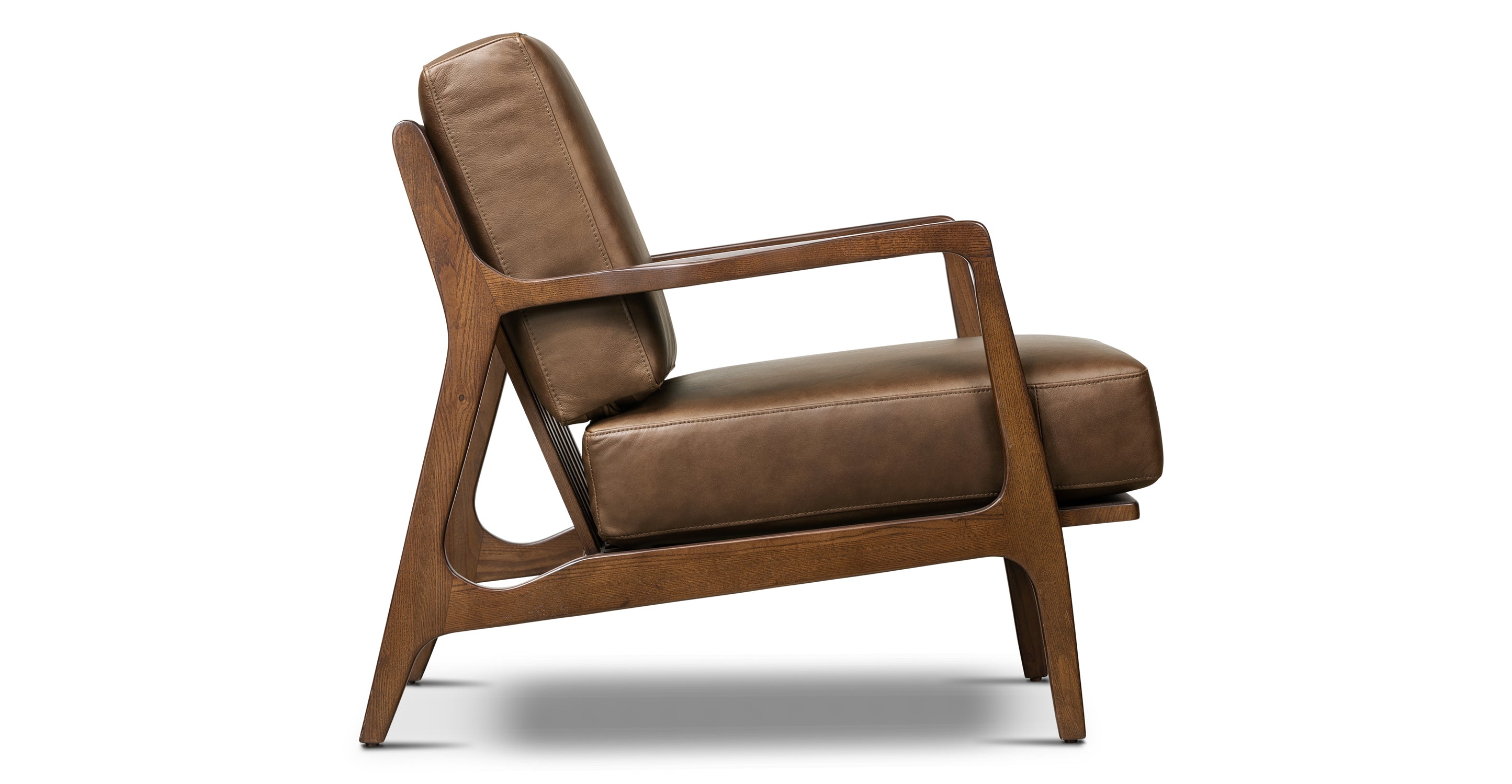 Premium Verity Genuine Leather Lounge Chair - Modern Comfort for Living Room, Office & Reading Nook - Perfect Relaxation & Stylish Home Decor