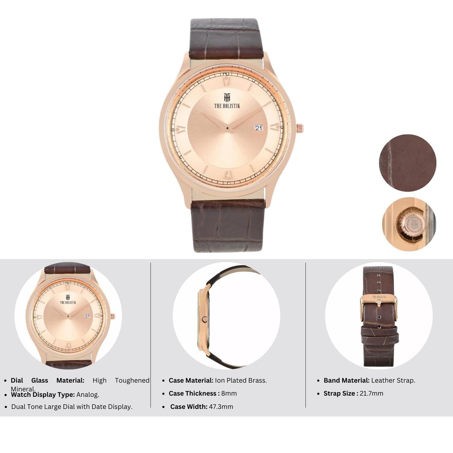 Holistic Romance Couple's Watch Set - Matching His & Hers Watches for Anniversary Gifts, Valentine's Day & Romantic Occasions