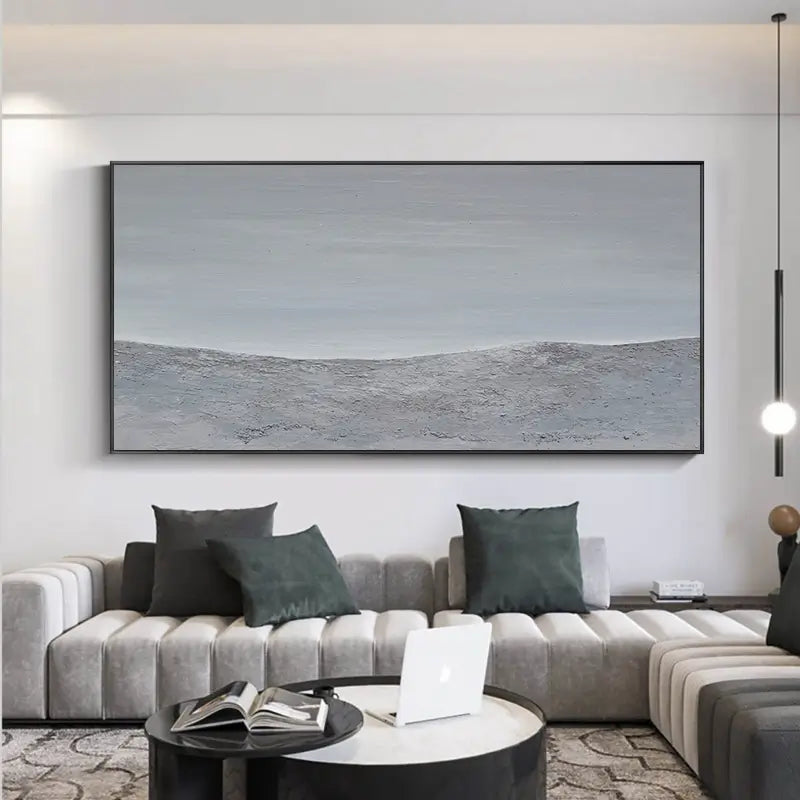 Ocean and Sky Painting #OS 016 - Handmade Canvas Wall Art for Home & Office Decor - Perfect for Living Room, Bedroom or Office