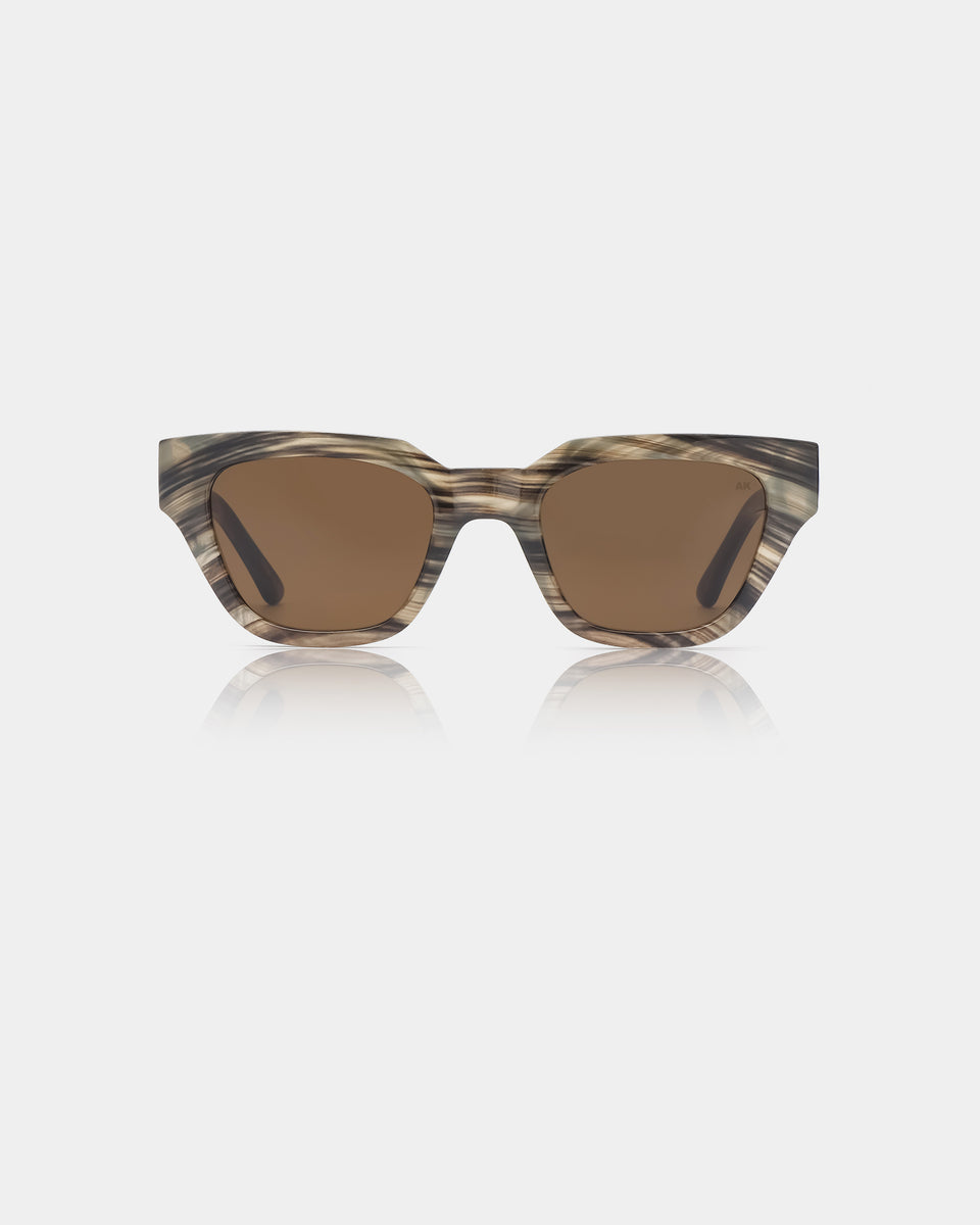 Kaws Striped Horn Sunglasses - Stylish UV Protection Shades for Men & Women - Perfect for Beach, Driving & Outdoor Activities