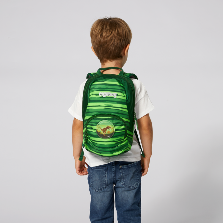 Ergobag Ease Kids Backpack Small - Lightweight & Adjustable School Bag for Boys & Girls - Jungle Print - Perfect for Preschool, Kindergarten & Daycare Adventures