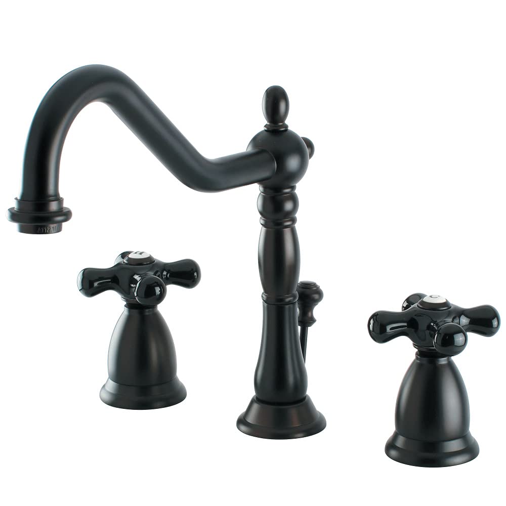 Kingston Brass KS1995PKX 8.5-Inch Widespread Bathroom Faucet in Oil Rubbed Bronze - Perfect for Modern Vanities & Luxury Bathroom Renovations