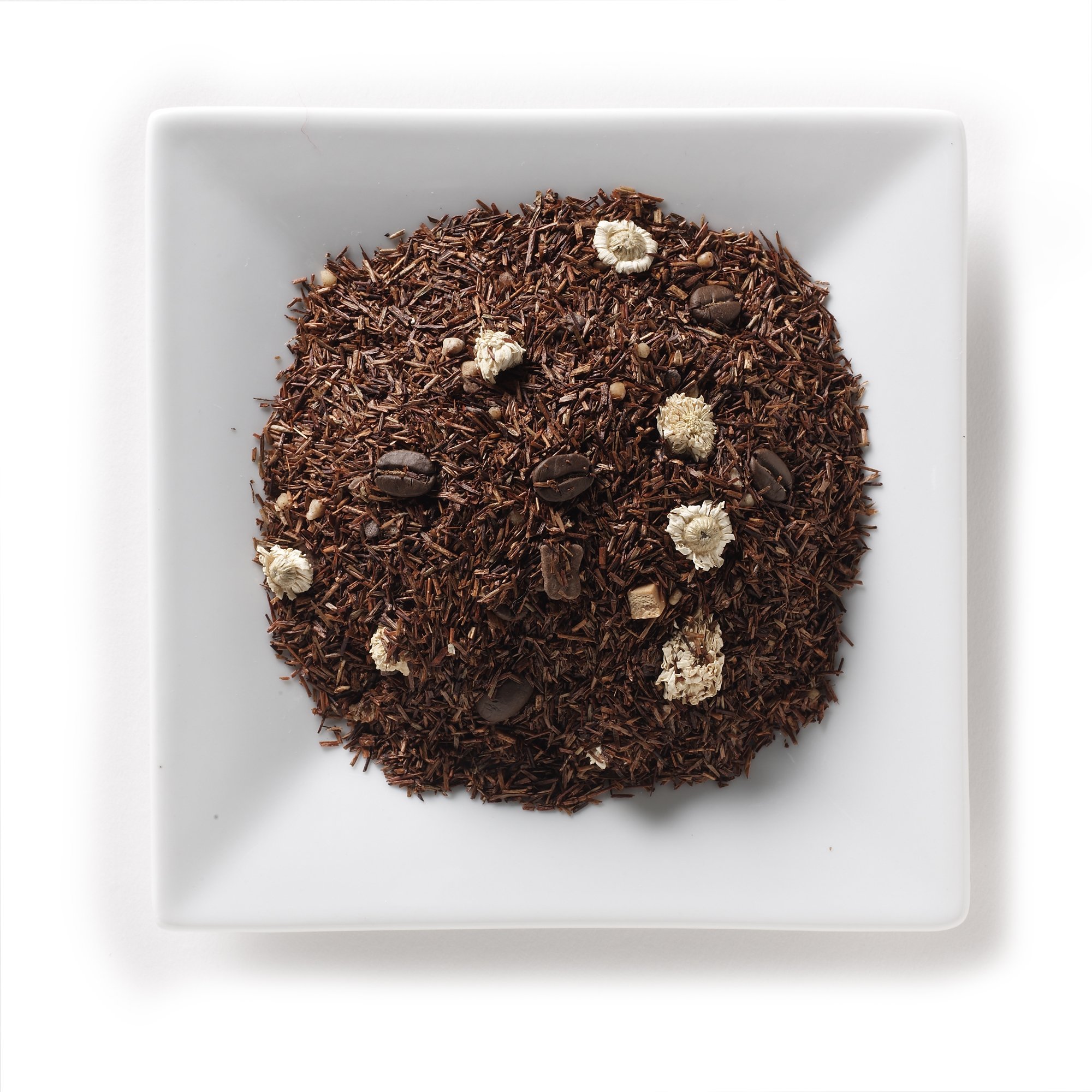 Mahamosa Tiramisu Rooibos Tea 8 oz - Loose Leaf Herbal Tea Blend with Chocolate, Coffee, Caramel & Yogurt - Dessert Tea for Afternoon Relaxation & Evening Indulgence