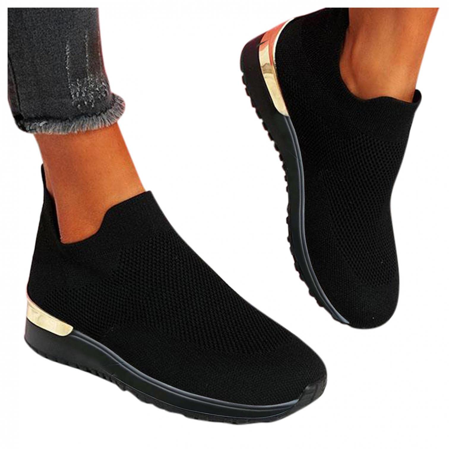 Women's Lightweight Mesh Walking Sneakers - Breathable Air Cushion Athletic Tennis Shoes for Running & Slip-On Comfort | Perfect for Gym Workouts, Jogging & Casual Wear