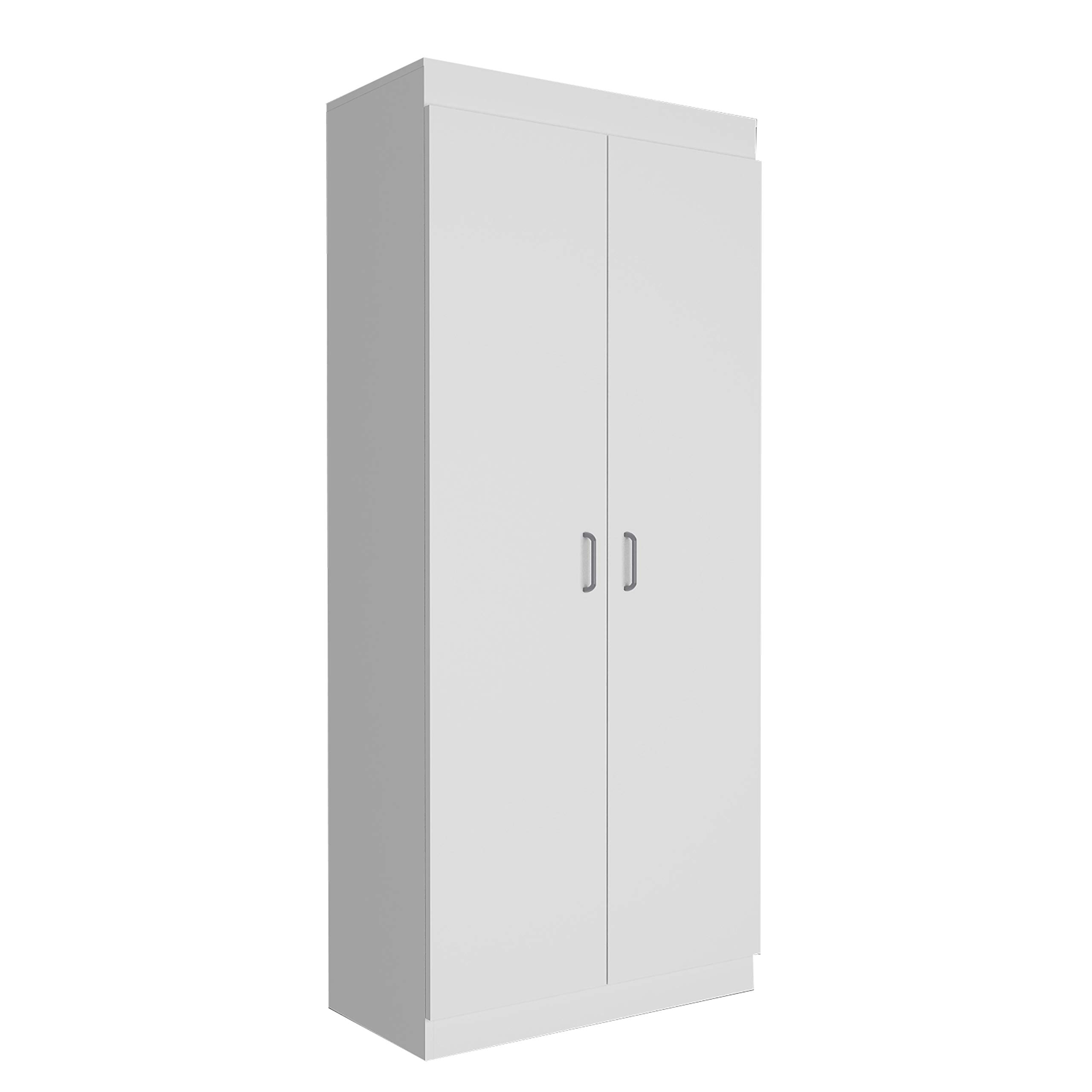 Albany Classic Double Door Pantry Cabinet with 5 Adjustable Shelves - Spacious Kitchen Storage for Organizing Food, Dishes & Supplies | Perfect for Pantry, Garage & Laundry Room Organization