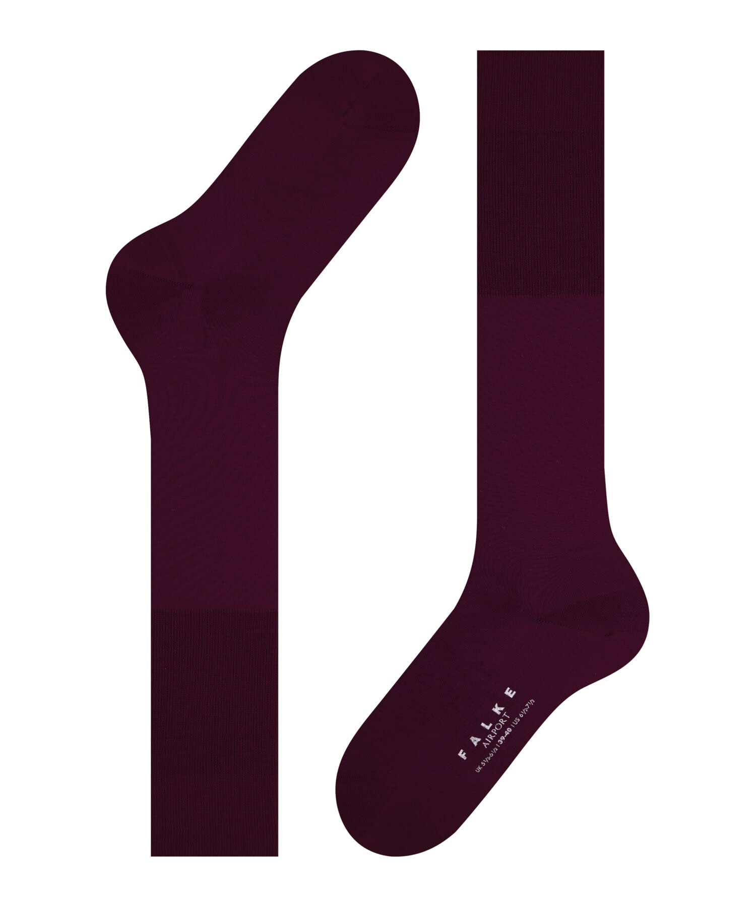 FALKE Men's Knee-High Merino Wool Socks - Breathable Cotton Blend for Travel & Work - Comfortable Formal & Casual Socks for Business Trips, Office Wear & Daily Use - 1 Pair