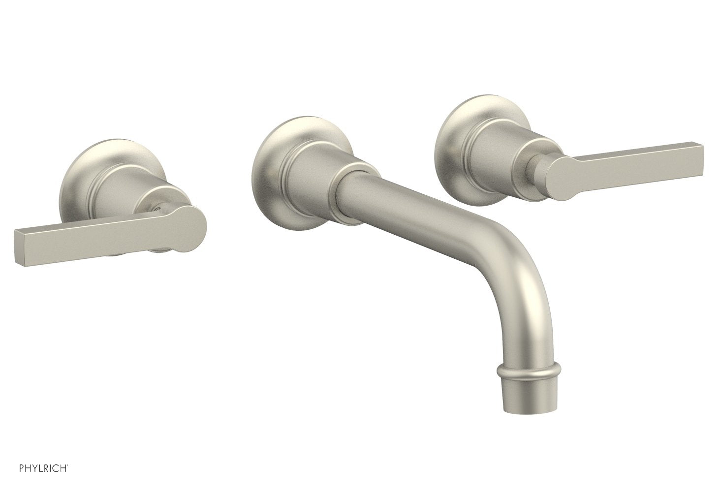 HEX MODERN Wall Mount Tub Faucet Set with Lever Handles - Model 501-59 - Perfect for Modern Bathroom Renovations and Spa-Like Showower Experiences