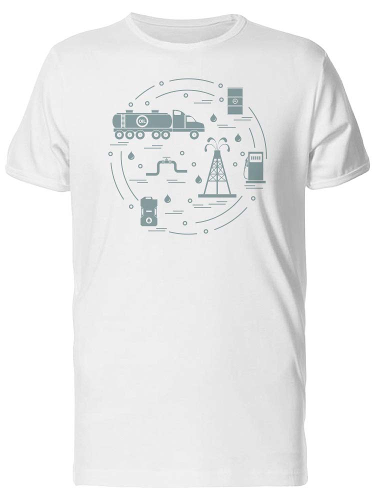 Oil Production Tee for Men - Durable Work Shirt for Oilfield & Industrial Workers - Perfect for Rig Crews, Mechanics & Tough Jobs