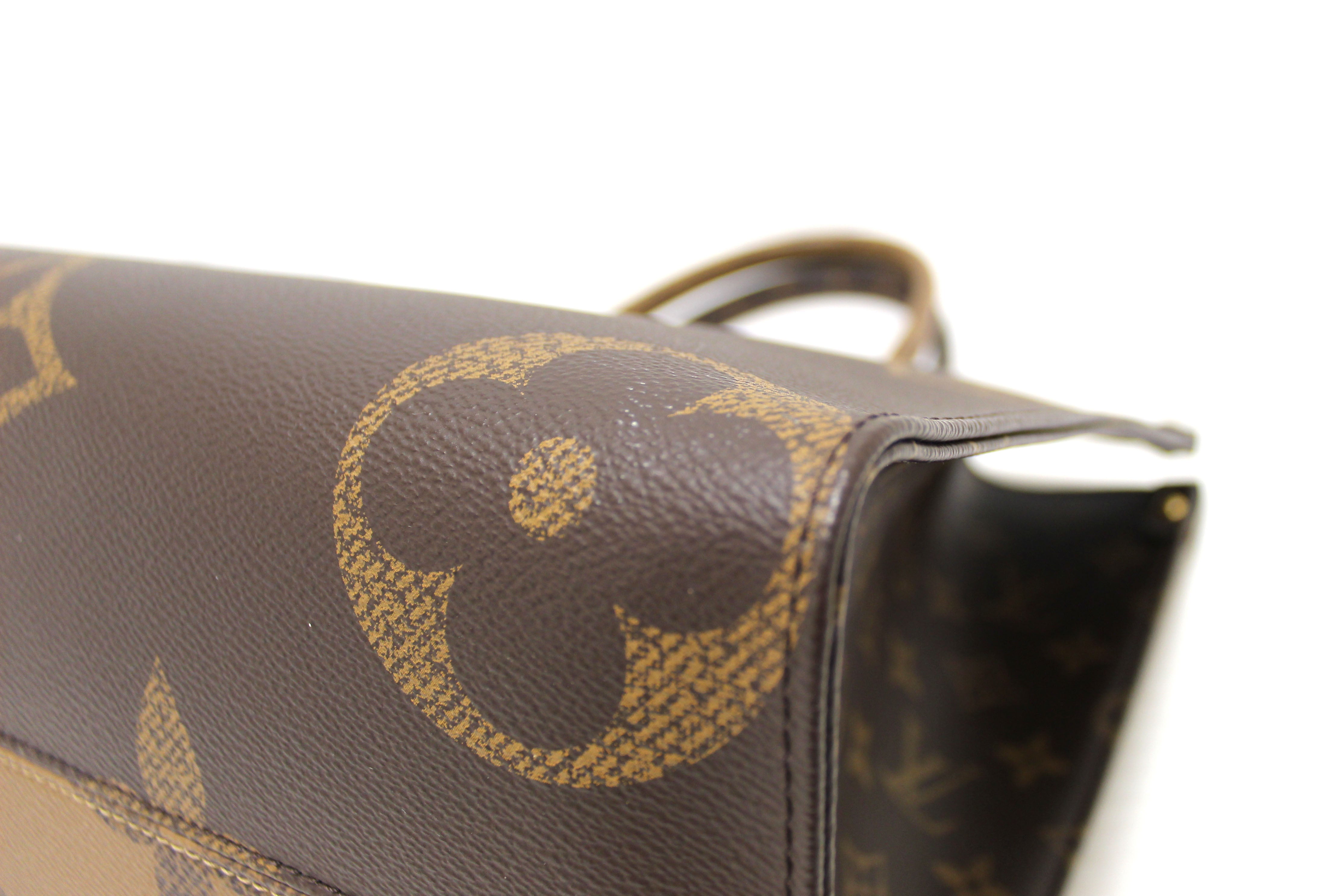 Authentic Louis Vuitton Monogram OnTheGo MM Tote Bag - Luxury Designer Handbag for Women, Spacious Work Tote with Leather Trim, Perfect for Office, Travel & Everyday Use