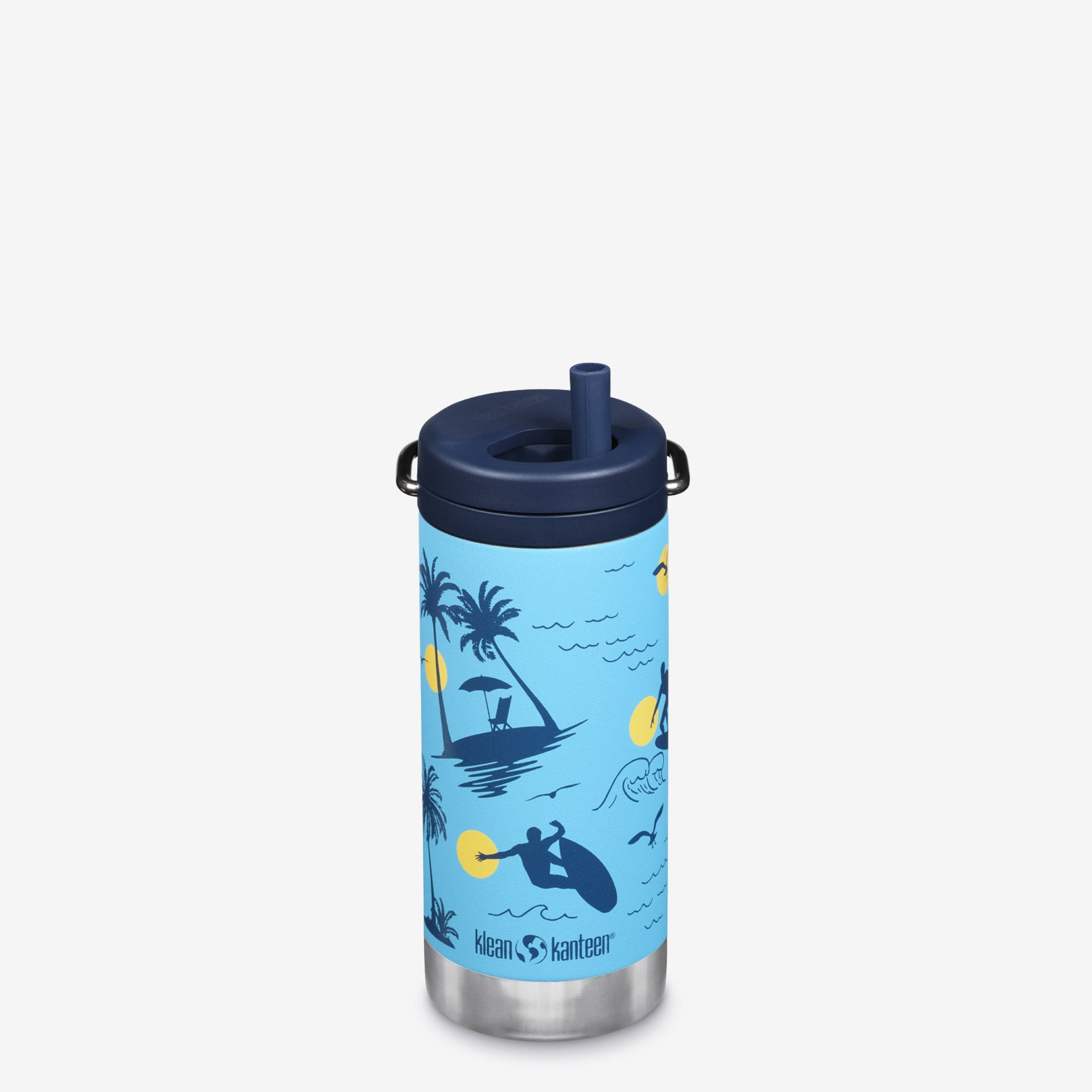 12 oz Wide Mouth Insulated Stainless Steel Water Bottle with Twist Cap - Keeps Drinks Hot & Cold for Hours, Perfect for Gym, Hiking, Travel & Outdoor Activities