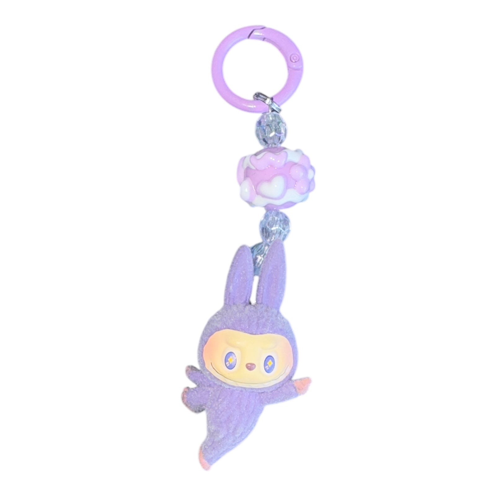 Mini Beaded Lafufu Phone Charm - Cute Beaded Phone Strap for iPhone, Samsung & Android - Perfect for Keychains, Bags & Accessories