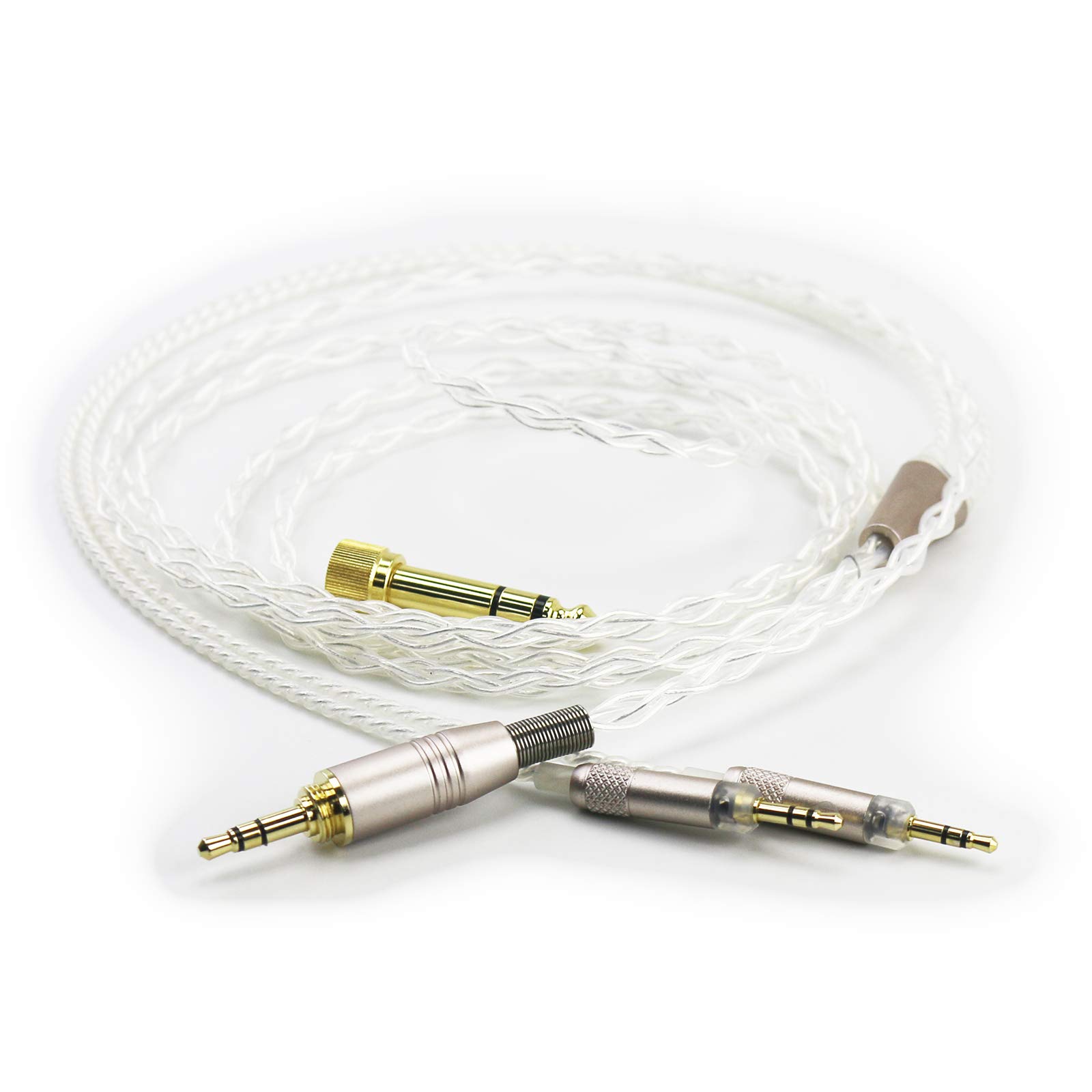 NewFantasia Audio Upgrade Cable for Audio-Technica ATH-R70x Headphones - 3.5mm to 6.3mm Adapter Included | High-Quality Replacement Cable for Professional Studio & Home Audio Listening