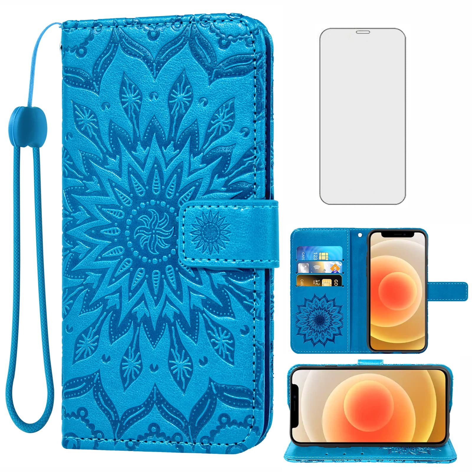 Premium Leather Wallet Case for iPhone 12 Mini 5.4