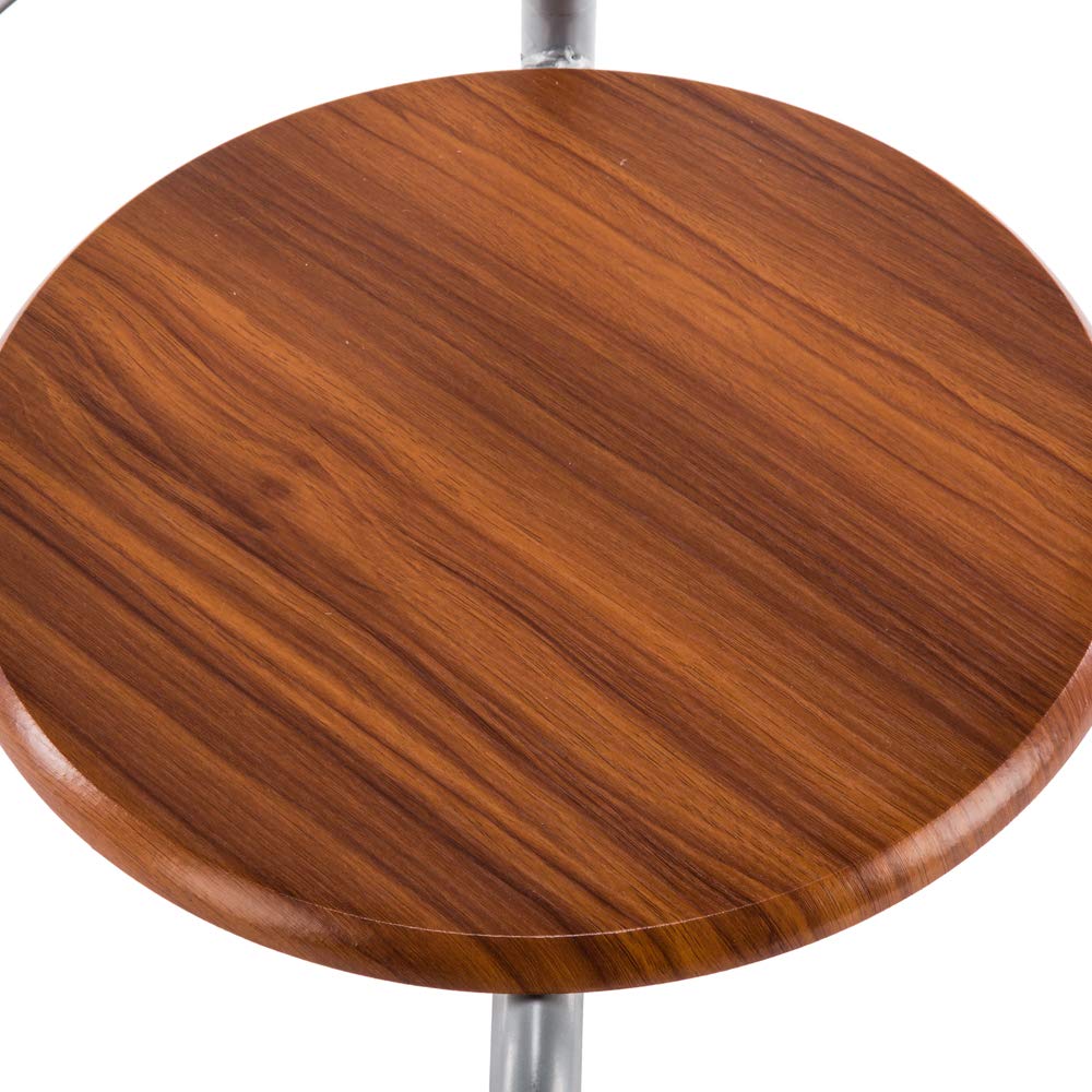 Lykos Modern PVC Breakfast Table Set - 1 Table & 2 Chairs, Black Kitchen Furniture for Small Spaces, Cafe Style Dining (Brown) | Perfect for Apartments, Balconies, and Cozy Kitchen Nooks