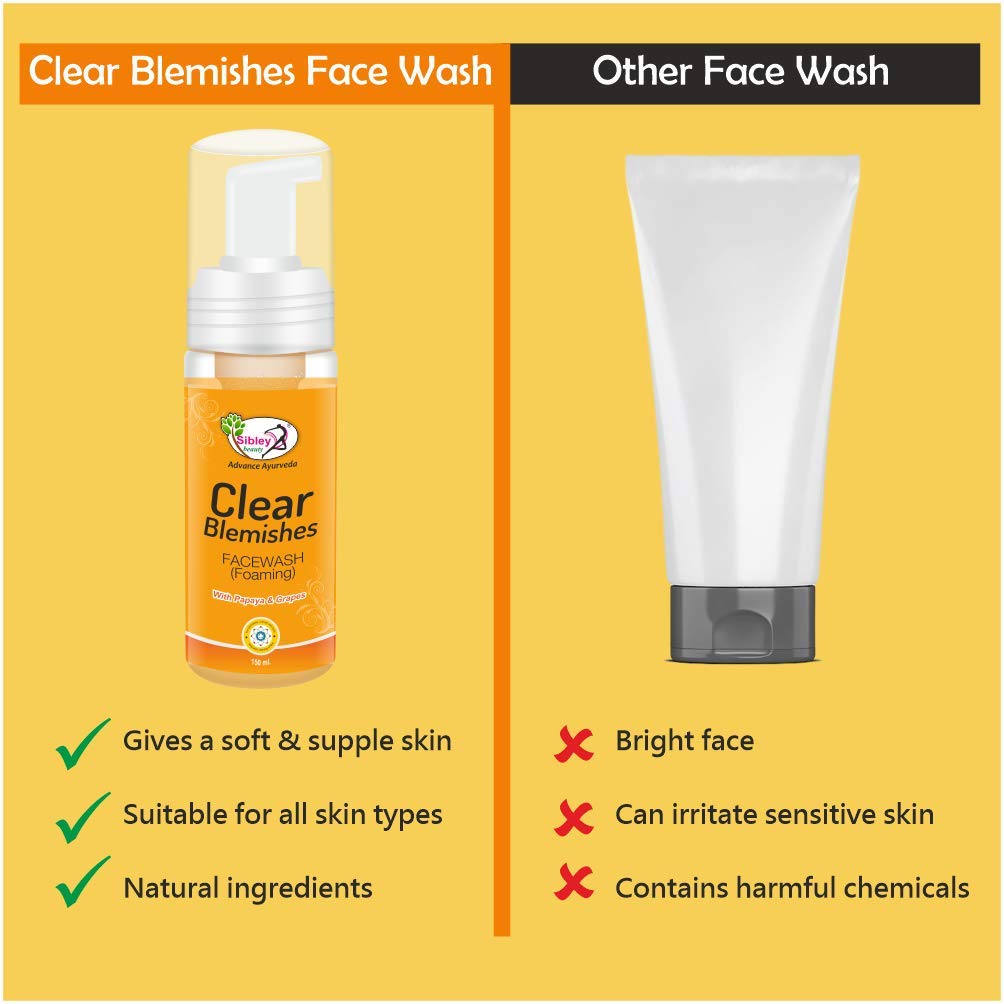 Sibley Beauty Papaya Anti-Blemish Pigmentation Face Wash & De-Tan Cleanser Set (150ml + 60g) - Brightening Facial Cleanser for Oily, Dry & Combination Skin - Men & Women - Dark Spot Treatment & Skin Tone Correction for Daily Skincare Routine