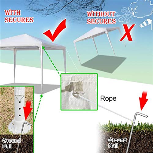 3x3m Waterproof Commercial Canopy Tent with Spiral Tubes - Heavy Duty Gazebo for Wedding, Camping, Parking, Patio & Garden Parties | Perfect for Outdoor Events, Market Stalls & Backyard Gatherings