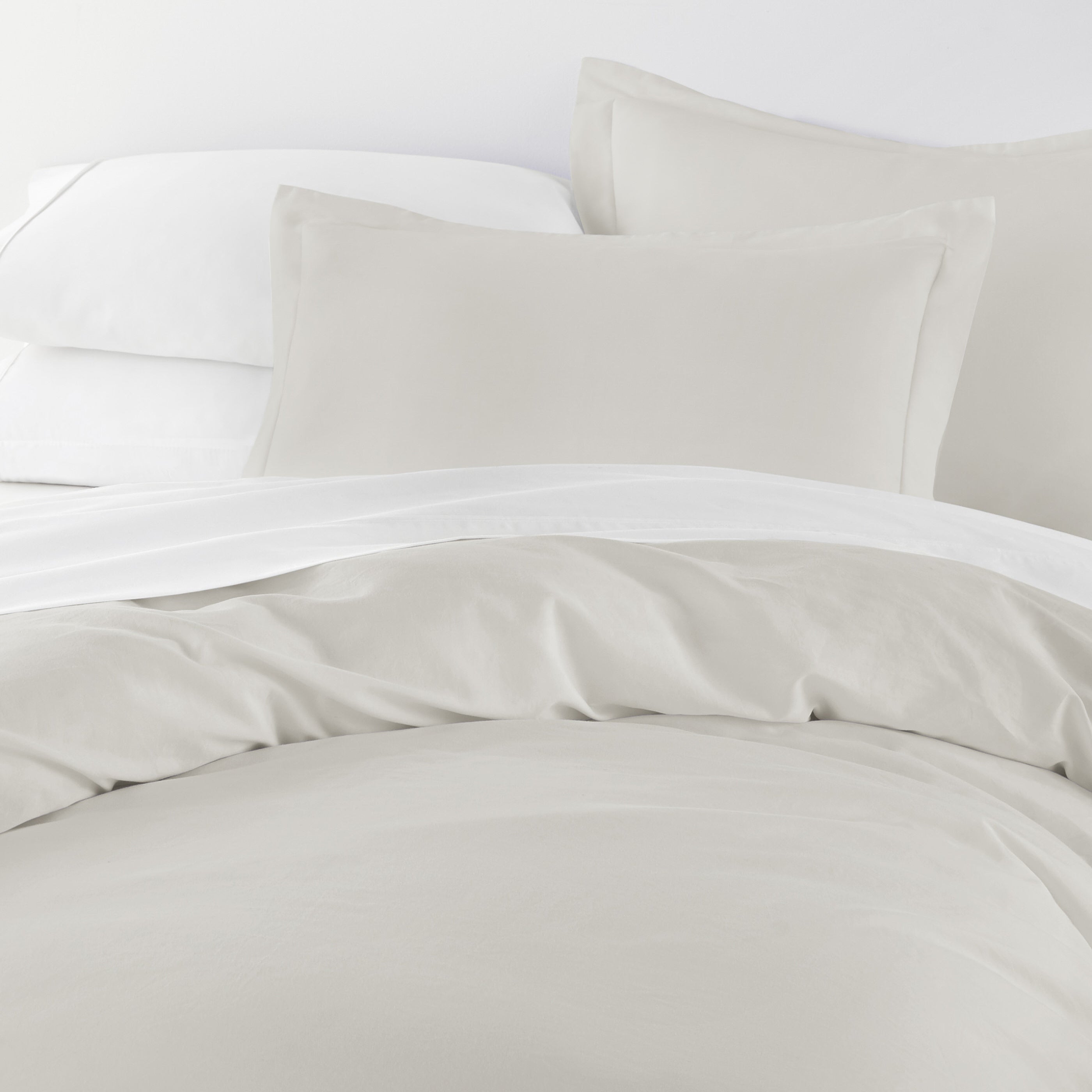 Premium 100% Long Staple Cotton 3-Piece Duvet Cover Set - King/Queen Size - Soft & Breathable Bedding - Perfect for Master Bedroom, Guest Room & Luxury Hotels