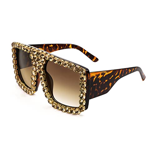 001 Leopard Frame/Yellow Diamond Tea Lens