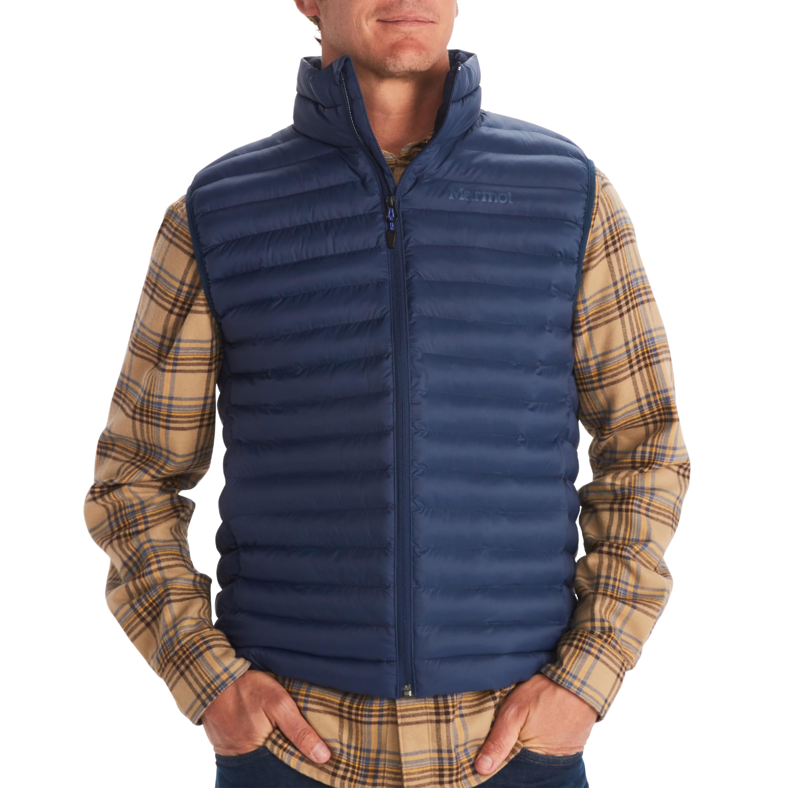MARMOT Men's Echo Featherless Vest - Lightweight Packable Down Alternative for Hiking, Camping & Outdoor Adventures