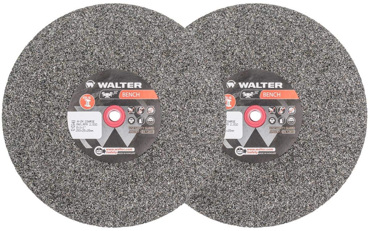Walter 12E324 6-Inch Coarse 36 Grit Bench Grinding Wheel for Metal Finishing & Sharpening - Perfect for Workshop, Garage & DIY Projects