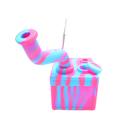 Premium Silicone Dab Rig with Utility Box - Portable & Durable Concentrate Accessory for On-the-Go Wax Sessions - Perfect for Travel, Camping, and Outdoor Use