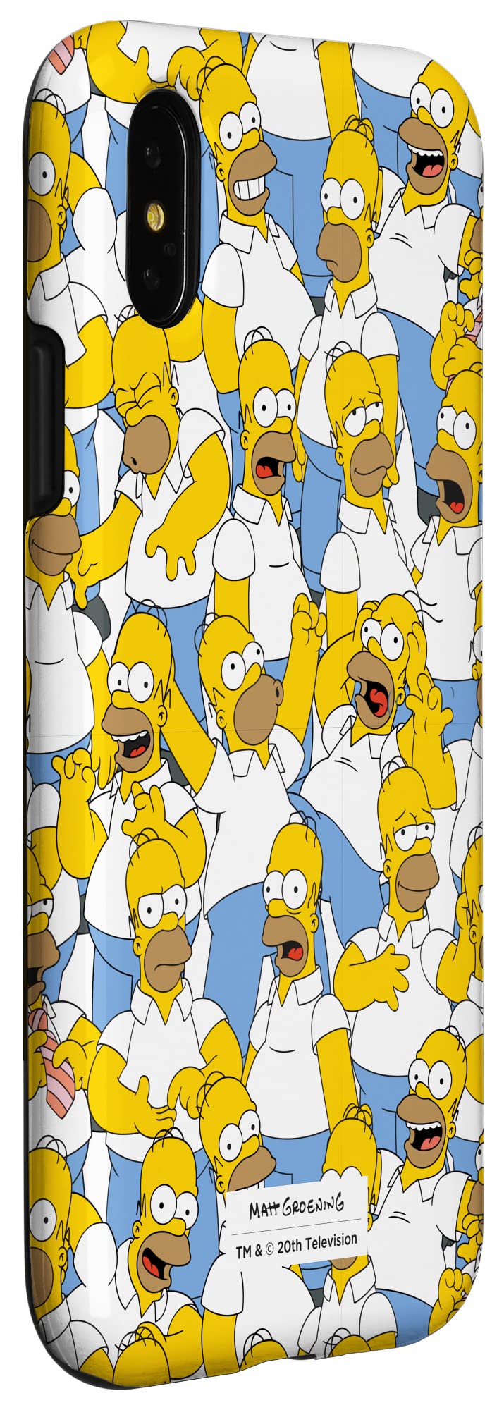 iPhone X/XS The Simpsons Homer Simpson Printed Phone Case - Durable Protective Cover for Daily Use, Work & Travel