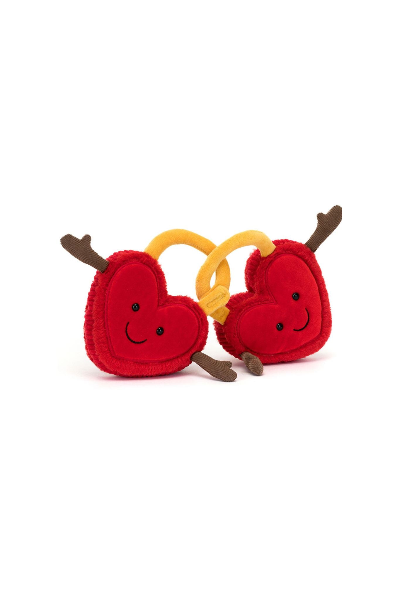 Jellycat Amuseables Val & Tina Love Locks Plush Toy - Cute Couple Gift for Valentine's Day, Anniversaries & Romantic Occasions