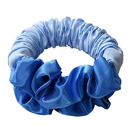 Heatless Hair Curler Set for Medium to Long Hair - No Heat Hair Rollers & Headband for Overnight Curls (Blue) | Perfect for Salon-Quality Waves at Home, Travel & Special Occasions