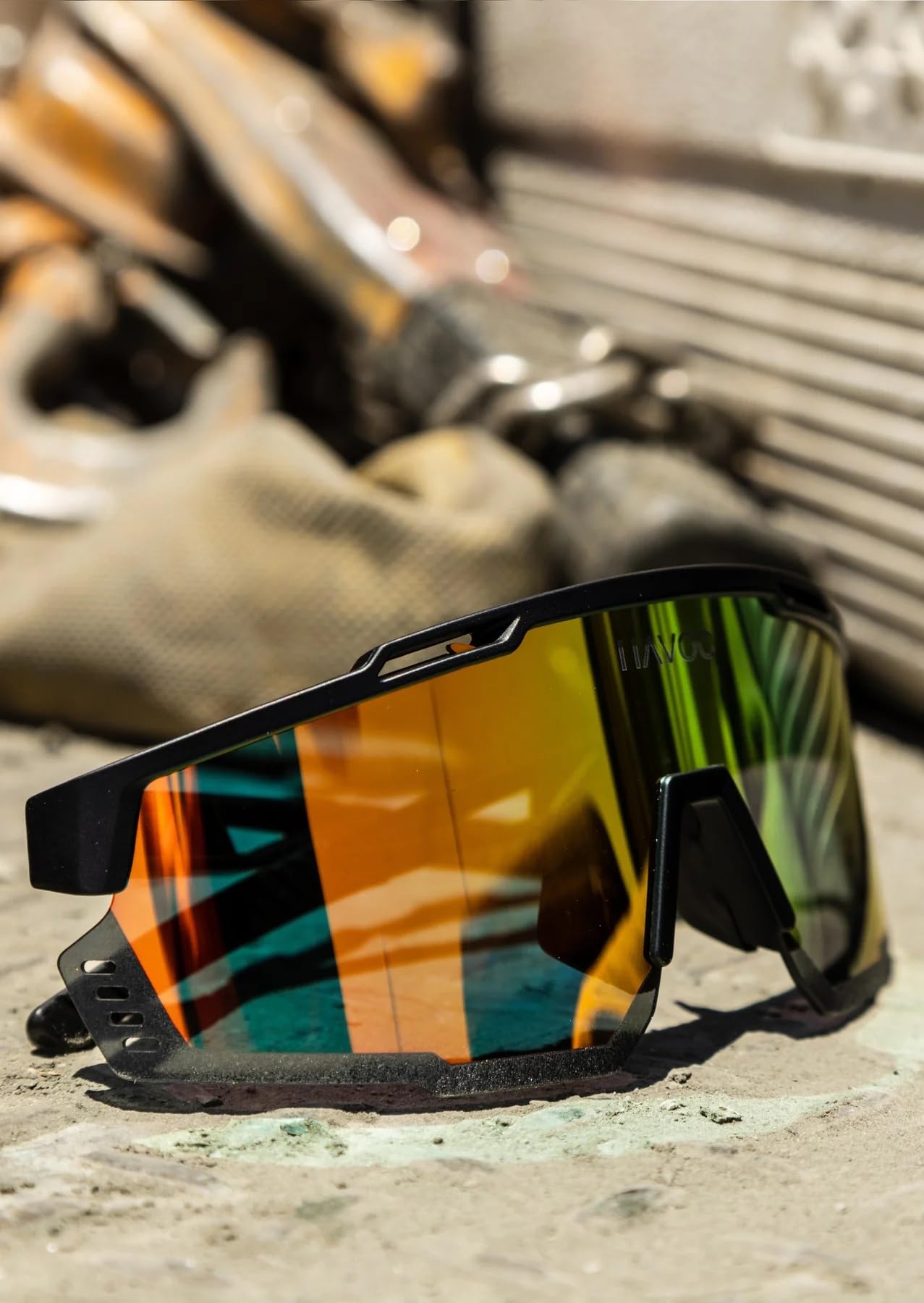 Havoc Racing Reaper Z87+ Safety Sunglasses - Tactical UV400 Protection Anti-Fog Anti-Sweat Sunglasses for Motorcycle Riding, Shooting & Outdoor Sports