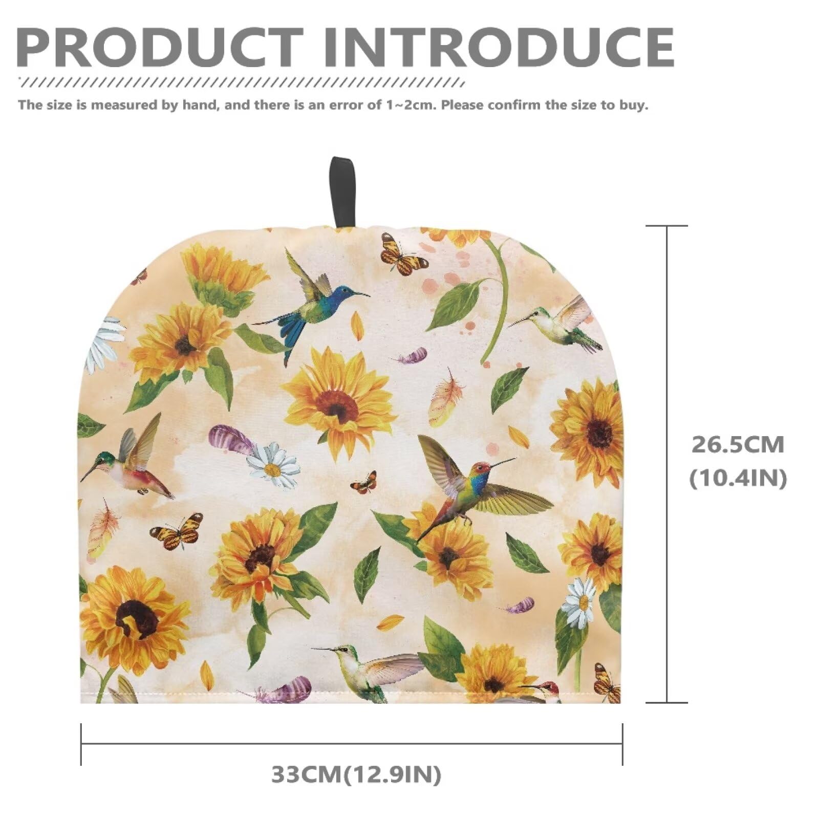 Insulated Hummingbird Tea Pot Cover - Daisy Floral Tea Cozy for Kitchen, Easy to Clean & Portable Kettle Warmer | Perfect for Home Breakfast, Vacation & Decorative Kitchen Accessories