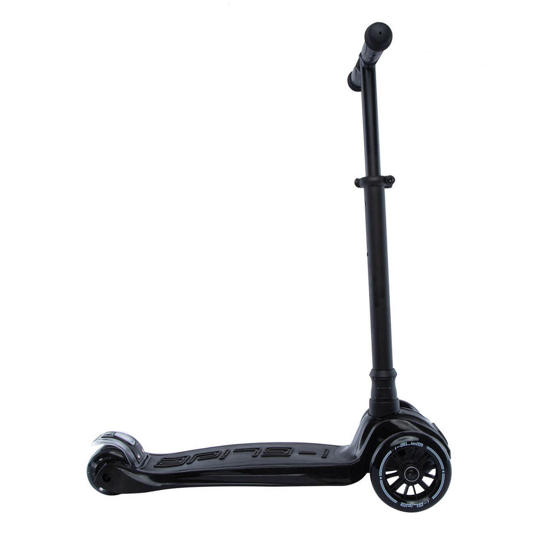 I Glide Kids 3 Wheel Scooter for Ages 3-8 - Lightweight & Adjustable Height Kick Scooter with LED Wheels - Perfect for Outdoor Play, Park Rides & Neighborhood Adventures (Black)