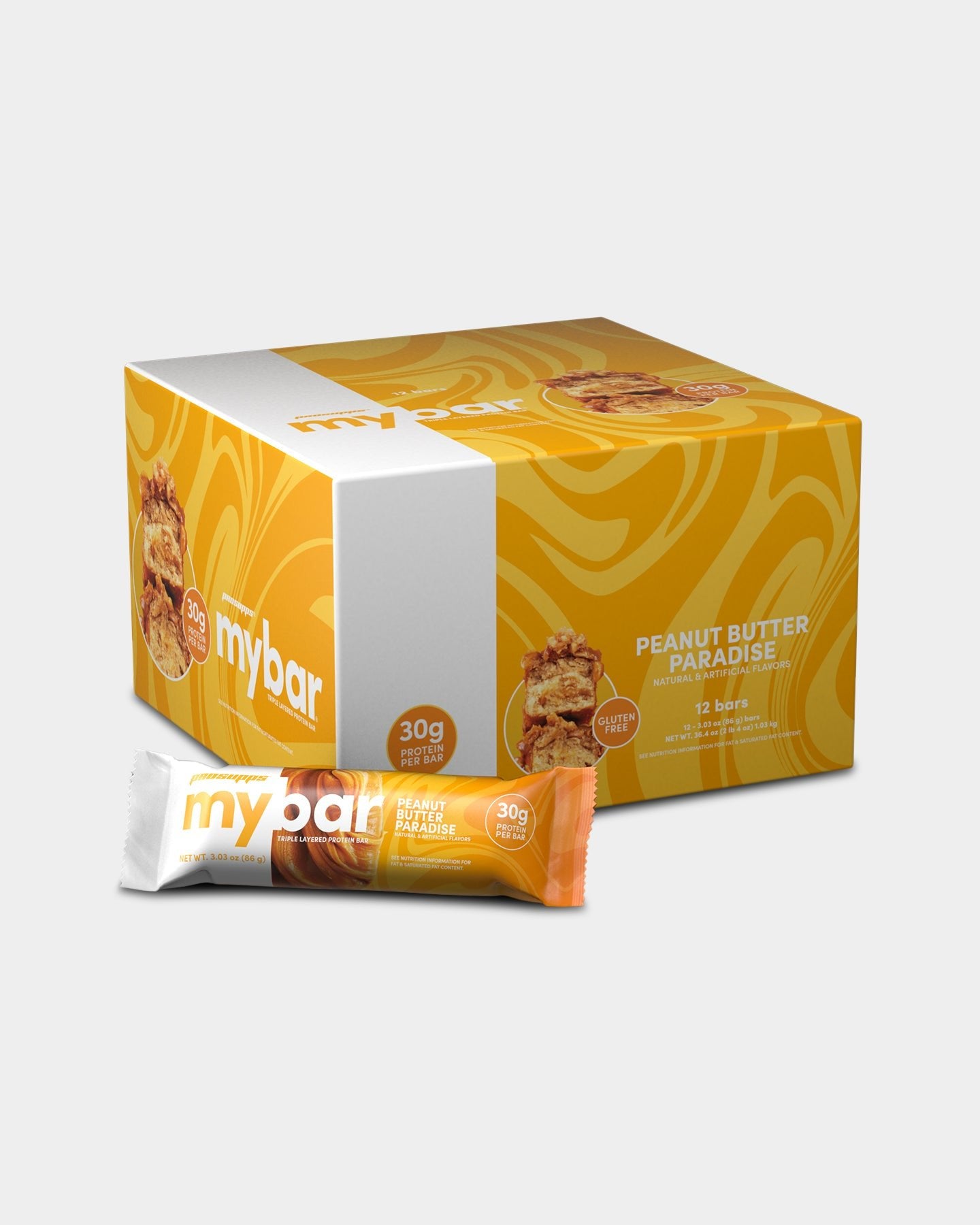 Pro Supps Mybar Protein Bars - 12 Count Pack | High Protein Snack for Workout Recovery, Energy Boost & On-the-Go Nutrition