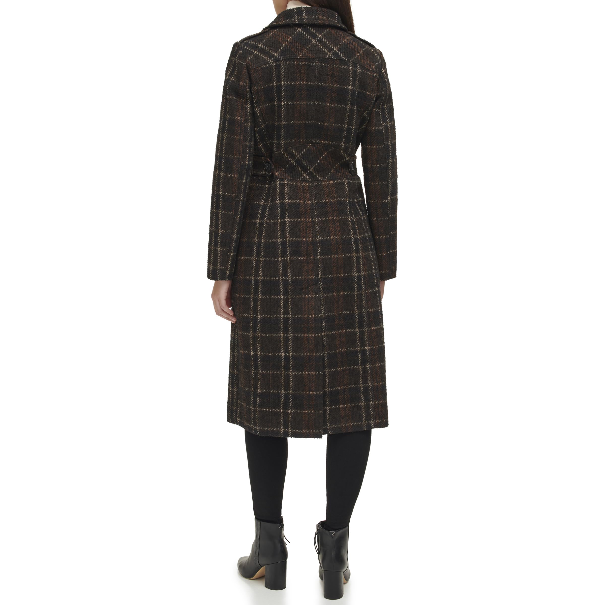 Kenneth Cole Women's Stand Collar Military Coat Jacket - Stylish Trench Coat for Fall & Winter | Perfect for Office, Travel & Casual Outfits