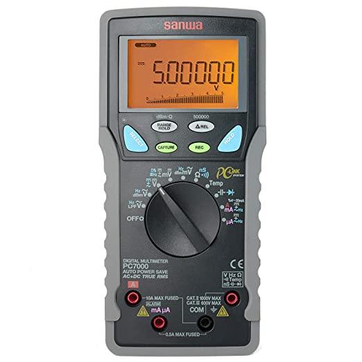 Fluke PC7000 True RMS Digital Multimeter with PC Link - Accurate Voltage, Current & Resistance Measurement for Home, Automotive & Industrial Use