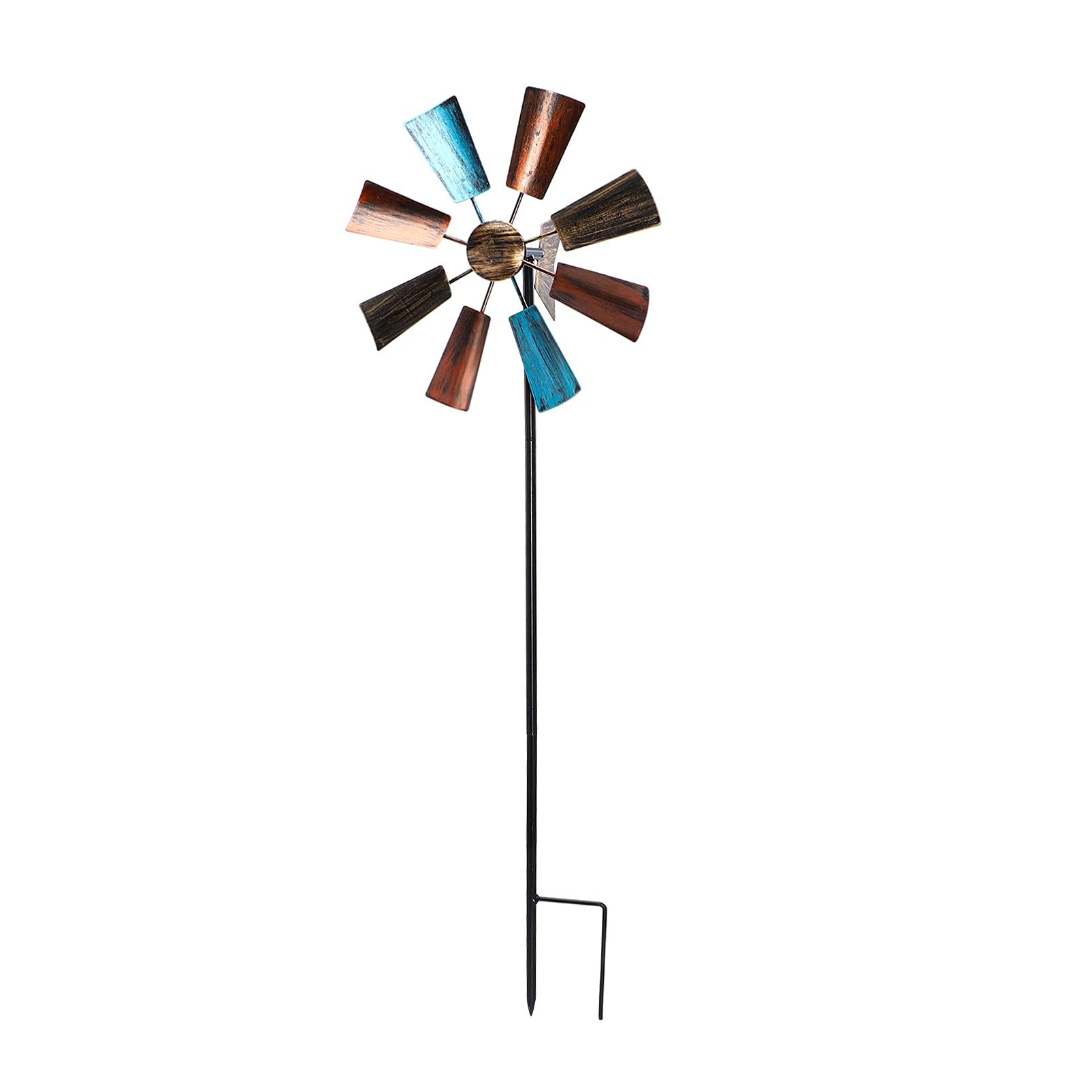 DOITOOL Metal Wind Spinner for Garden - Outdoor Decorative Windmill Toy, Christmas Holiday Yard Decor - Perfect for Patio, Lawn, and Backyard Decorations