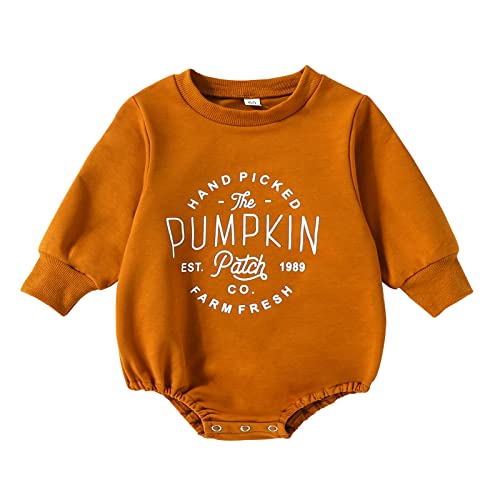 Romper Pumpkin Patch Brown