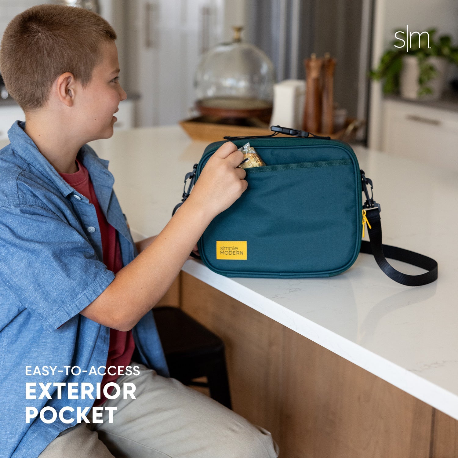 Hadley Insulated Lunch Bag with Adjustable Shoulder Strap - Leakproof & Durable for Work, School & Picnics