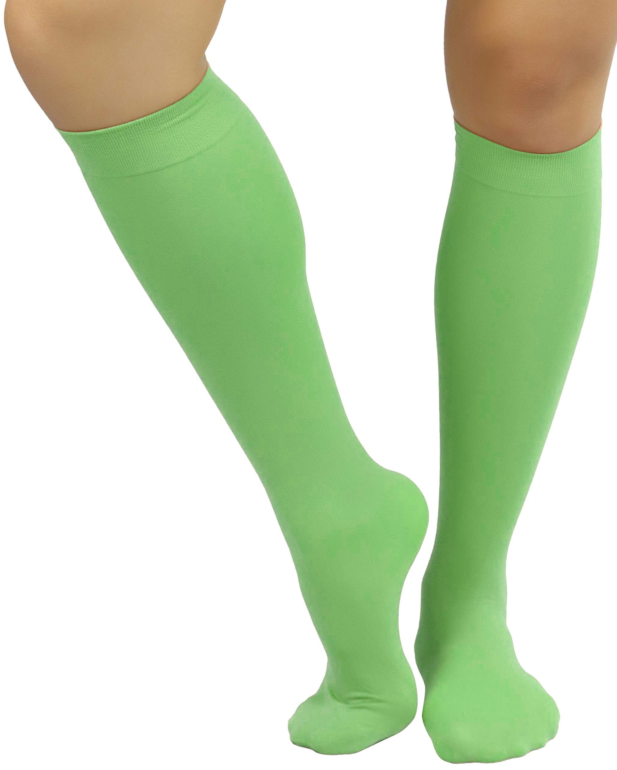 ToBeInStyle Women's Fashion Opaque Nylon Knee High Socks - Warm & Comfortable Winter Socks for Boots, Office, and Casual Wear - Perfect for Cold Weather & Everyday Outfits