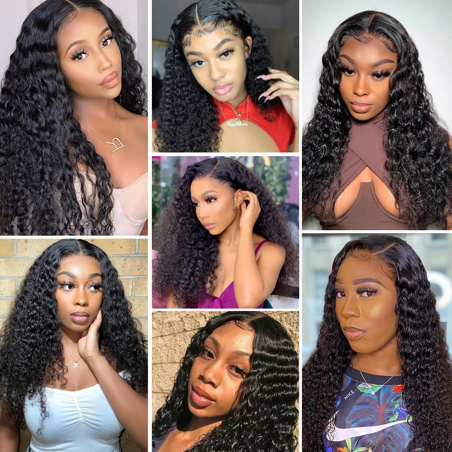 4x4 Deep Wave Lace Front Wig Human Hair - Glueless Wear & Go Wig with Transparent Lace Closure for Black Women - Pre Cut No Glue Natural Color 28 Inch - Perfect for Daily Wear, Parties, and Special Occasions