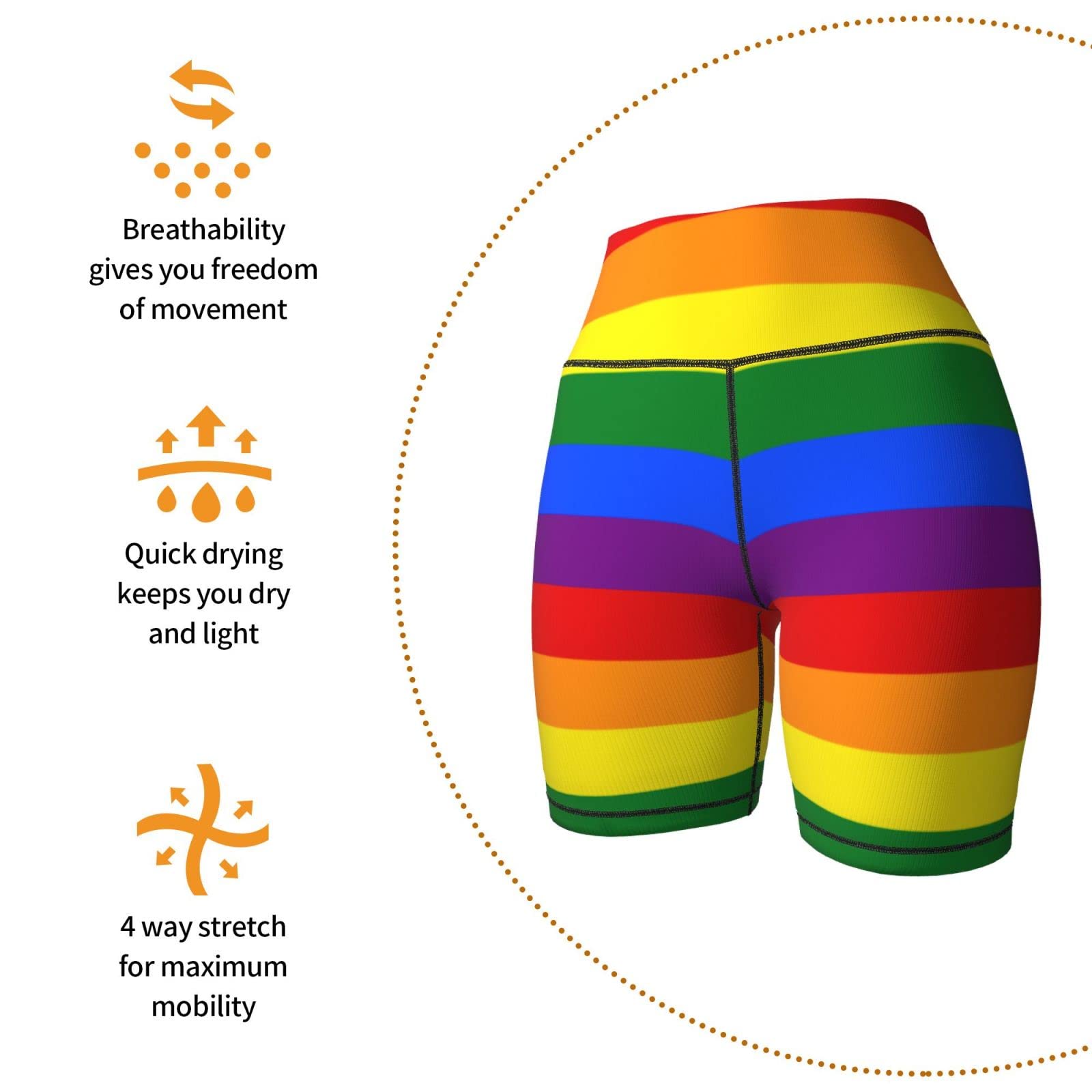 Yaateeh Women's High Waist Bike Shorts - Workout Running Yoga Gym Shorts for Women, Athletic Compression Shorts for Hiking, Cycling & Sports | Perfect for Fitness, Lounge & Everyday Wear