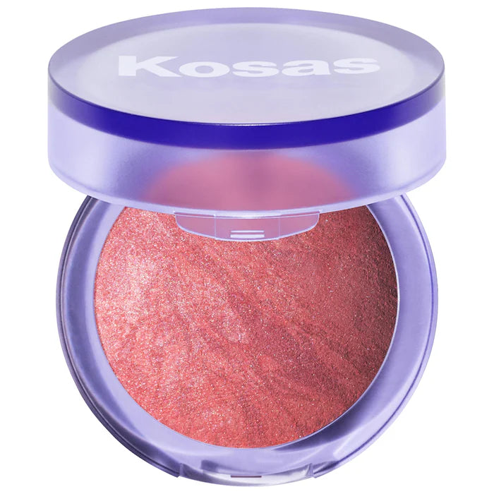 Kosas Blush is Life Baked Talc-Free Illuminating Dimensional Blush - Natural Glow for Cheeks & Face Makeup | Perfect for Daytime, Night Out & Special Occasions