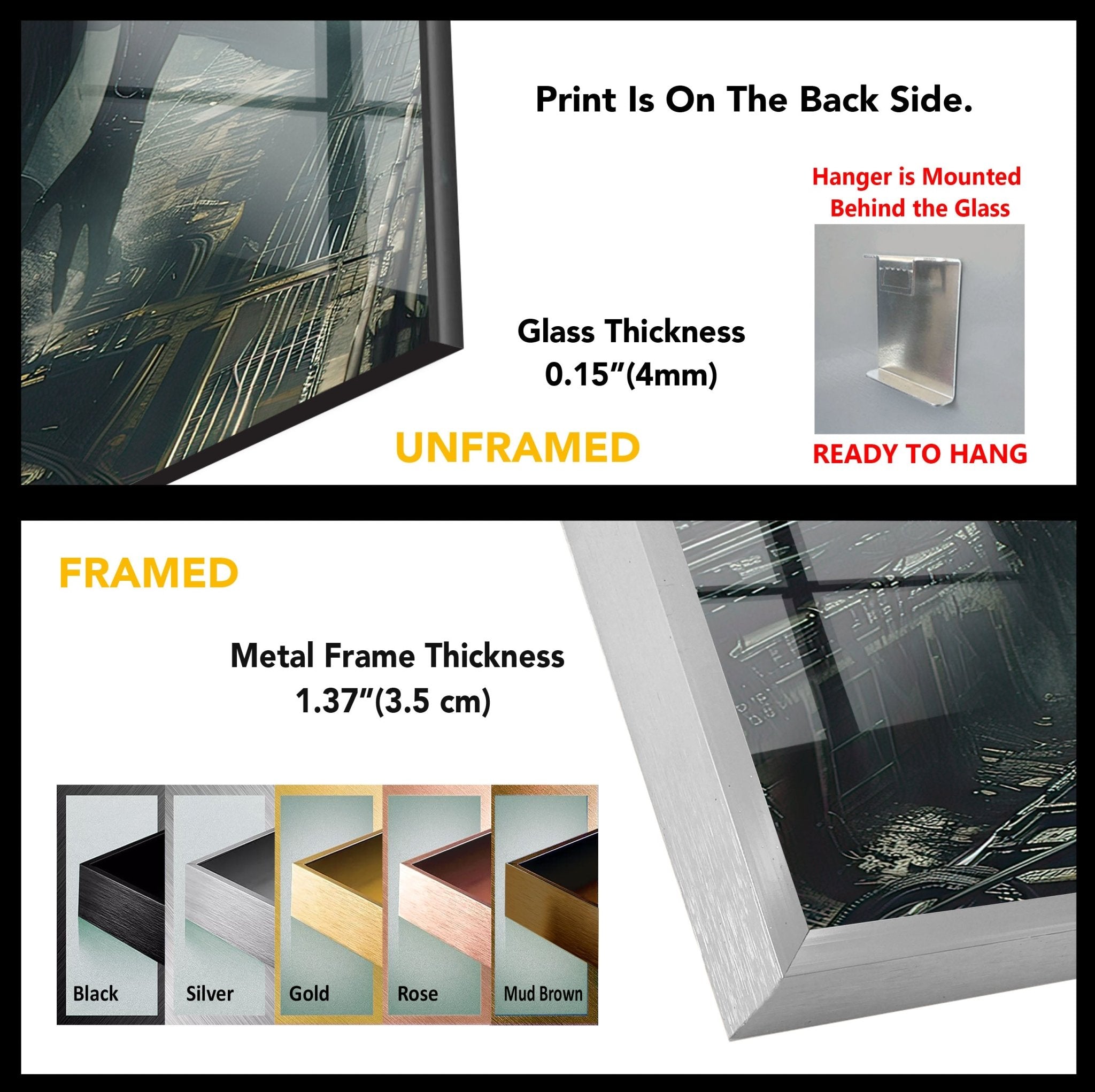 Alien Glass Wall Art - Modern Abstract Home Decor for Living Room, Bedroom & Office - Unique Handcrafted Glass Artwork for Sci-Fi & Space Enthusiasts